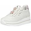 Nero Giardini E512907D Sneakers Donna in Pelle E Materiale Tecnico - Osso 40 EU