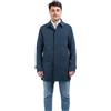 VEQUÈ Trench Sartoriale Uomo Cappotto Impermeabile Soprabito Leggero Elegante Cappottino Lungo Colletto Classico Stile Casual (IT, Numero, 48, Regular, Regular, Blu)