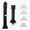 XaiDieMace Utensili per calafataggio in silicone 3 in 1, raschietto per sigillatura e sigillante, raschietto angolare per colla di vetro, per cucina, bagno, finestre e cornici, guarnizioni sigillanti