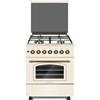 Lar.el CUCINA LAREL 60X60 4 FUOCHI ACC ELET FORNO A GAS VENTILATO RUSTICA GRIGLIE GHISA
