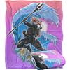 LOGOVISION Aquaman And The Lost Kingdom Nero Manta Waves Coperta super morbida al tatto setoso - 152 x 127 cm