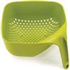 Joseph Joseph Colino Quadrato, Scolapasta, Setaccio per Alimenti, Resistente al Calore e Lavabile in Lavastoviglie, Verde