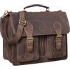 STILORD "Kronos" Cartella insegnante Pelle Classica Borsa Lavoro Grande Uomo Donna Portadocumenti Ventiquattrore Cuoio Colore:veleta - marrone