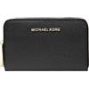 Michael Kors MICHAEL Michael Kors Jet Set Small Zip Around Card Case Black 2 One Size