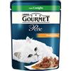 Purina 12 x PURINA GOURMET LE PERLE CIBO PER GATTI CONIGLIO 85gr FILETTINI CROCCANTINI