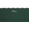 Agendepoint.it - Planning Settimanale Agenda 2026 Da Tavolo 13x30cm Spiralato - Verde scuro