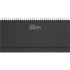 Agendepoint.it - Planning Settimanale Agenda 2026 Da Tavolo 13x30cm Spiralato - Nero