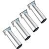 Qrity 4 Pezzi Gambe per Mobili Piedini per Mobili in Lega di Alluminio Piedini per Cucina Piedini per Divani Gambe per Tavoli in Metallo 120 mm