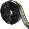 ZLLZPZD Guarnizione soglia porta garage gomma, 6 m/14 mm barriera antiallagamento non si deforma, basculante soglia antipioggia,guarnizione porta per garage,magazzini,officine