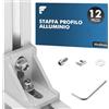 Shinfly Profilo in Alluminio Angolare 30x30mm 12pz Materiale di Fissaggio Connettore Angolare