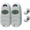 teasteam 2 pezzi Telecomando Cancello, 2 Canali Telecomando Cancello Universali, Cicalino per Cancello da 433,92 MHz Compatibile con TOP 432NA, TOP 432 SA, TOP 432EE, TOP 432 A