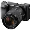 Sony Fotocamera mirrorless compatta α6400 E-mount con obiettivo Power Zoom da 18-135 mm (sensore APS-C, messa a fuoco automatica veloce, AF occhio in tempo reale e monitoraggio in tempo reale, riprese