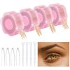VEGCOO 2400 strisce per palpebre, invisibili, per tonificare le palpebre, senza chirurgia, impermeabile, 24 ore di tenuta, strisce adesive contro gli eyelid lifting stries, con aste forcelle, pinzette