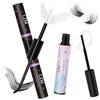 LZM Colla Ciglia Finte Ciuffetti Tenuta Forte Colla e Remover Extension Ciglia Ciuffetti Facile Da Usare Lash Clusters Glue Set Lash Bond And Seal Eyelash Remover