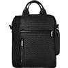 DAVIDOFF ICON Tote Bag - Borsa tracolla uomo in pelle - Pratica borsa a spalla con zip e vari scomparti - Borsa uomo a mano in pelle con tracolla inclusa