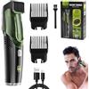 AVCXEC Regolabarba Uomo, Regolabarba Aspirapolvere Per Uomo, Rasoio Elettrico Barba e Capelli, set di 2 pettini, supporta 20 lunghezze 1-20 mm, Regolabarba da uomo impermeabile IPX6, per Basette Baffi