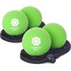 Harmony Ball Pallina da massaggio in caucciù naturale, set da 2 pezzi, conrete inclusa, dimensioni delle palline 6,3 cm/7,2 cm, piacevolmente flessibile, ideale per automassaggi e massaggi delle fasce muscolari