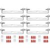 PATIKIL 65mm (2,56) Kit Staffa Montaggio Universale per Lampada, 8 Set Piastra per Plafoniera con Barra Trasversale con Vite Lampadario a Sospensione per Lampada Soffitto