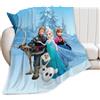 Ksopsdey Frozen Coperta Frozen Coperte da Letto Anime Coperte Cartoni Animati Stampa Morbida Coperte Comfort Calda Microfibra per Tutte le stagioni, Decorazione Perfetta per la Casa e Regalo 100x150cm