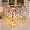 TaimeiMao Lampada Tulipani,Lampada a Tulipani LED,Luce Notturna Fai Da Te a Forma Di Tulipano,Luce Notturna a Specchio a Forma di Tulipano per Camera da letto,Soggiorno,Desktop,Decorazione Della Casa (Viola)