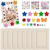 JABNOW Set di 8 Cornici In Legno Foto da 19 X 14 Cm per Lavori di Artigianato con Adesivi di Pietre Glitterate, Cornice per Foto Esposizioni da Tavolo per Bambini per la Pittura Artigianale