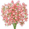 MEIVINES Fiori Finti da Esterno Fiori Artificiali a Gambo Lungo, 8PCS Piante Finte da Interno, Fiori di Seta per Casa Giardino Finestra Portico Agriturismo Matrimonio Festa Cimitero (Rosa, 8PCS)