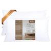 GM Soft Cloud Set da 2 Cuscini Letto 40x60 cm Guanciali con imbottitura in fibra anallergica in tessuto 100% cotone anallergico Made in Italy