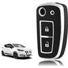 TOOMUME Cover Chiave TPU, Custodia Chiave Adatto per Nissan Micra K14 Qashqai j11 Juke F15 Xtrail T32 Pulsar C13 Rogue Murano Maxima Altima, Copri Chiavi Guscio Chiave Auto Telecomando - 2 Tasti