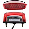 Baceyong - Luce di freno posteriore per moto, 1 x 12 V, universale