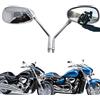 YUJYGAO Specchietti Laterali per Moto M10, Specchietto Retrovisore Moto Cromato Compatibile per scooter Street Bike Cruiser Chopper Sport Bike ATV