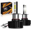 Pulilang Lampadina LED H3, 60W (2 X 30W) 12000lm (2 X 6000LM) 6500K, Luce Bianca Fredda, 300% Luminosità, Mini Design, Luci di Ricambio per Auto Alogene E Xenon Kit, 2 Lampade