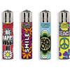 Clipper ACCENDINI CLIPPER MICRO HIPPIE + LB - BOX 48 Accendini Ricaricabili