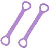 Rundago 2 Pezzi Elastico Fitness per Sport Elastici Palestra Resistance Band Fascia Elastica Fitness Bande Elastiche Fitness Elastico Palestra Fasce Elastiche Fitness per Pilates (Colore viola)