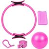 JOOVCC Pilates Circle Essentials, kit da yoga da donna, set da 5 pezzi, pilates a casa, include palla pilates, anello da yoga Magic Circle e fasce di resistenza per donne, set da pilates e palla.