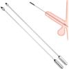 Roluck Set Uretrale in Acciaio Inox, Dilatatori Metallici, Plug Penieno per Stimolazione Uretrale, Massaggio Prostatico e Piacere Maschile, Masturbazione Maschile, Giocattoli Sessuali Uomini (Ø:0.6+0.7cm)