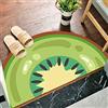 Treer-shop Treers Zerbino Antiscivolo Gomma per Ingresso Casa, Semicircolare Tappetino da Bagno Antiscivolo Assorbent Tappeti Doccia Facile da Pulire, per Interni ed Esterni (Kiwi,50 * 100cm)