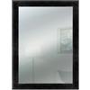 Lupia - Specchio da Parete Moderno BOSTON 59x79 cm, Design Shabby-Chic, Adatto per Camera, Soggiorno, Ingresso, Montaggio Verticale o Orizzontale, Beige, Vetro Nero