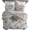 IlGruppone Il Gruppone Passione Casa Parure copripiumino made in Italy 100% cotone con stampa sacco e federe, singolo o matrimoniale, parure letto (Aerei Beige, Singolo)