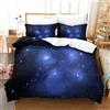 HLXZMCVBT Starrystampato in 3D Copripiumino Matrimoniale Morbida Microfibra Set Di Lovely Biancheria Da Letto Per Federa Chiusura A Cerniera Per Ragazzi Ragazze Super King（260x220cm）