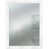 Lupia - Specchio da Parete Moderno BOSTON 59x79 cm, Design Shabby-Chic, Adatto per Camera, Soggiorno, Ingresso, Montaggio Verticale o Orizzontale, Beige, Vetro Bianco