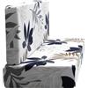 LiveGo Federa per cuscino elasticizzata con stampa a forma di dinette, fodera per cuscino per camper, copertura di ricambio per camper, auto, panca, schienali e panche, motivo con foglie d'acero bianco