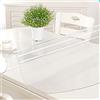 Zlovne Tovaglia Trasparente PVC per Tavolo da Pranzo da Cucina Ovale,Pellicola Protettiva per Tavolo in Vetro Morbido,1 mm di Spessore,Tovaglie in Olio-Prova a Impermeabile (85x135cm/33.5x53inch)