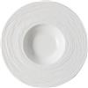 TABLE TOP Matrix Piatto Pasta Bowl bianco con decoro in rilievo cm 30 X 6h - Conf. 2 pz.