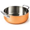 Agnelli Casseruola bassa 1907 Copper4 in rame diametro cm 24 - 2 maniglie