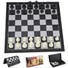 ChuerTech Scacchiera Professionale, Portatile Scacchiera Magnetica Chess Dama Scacchi Pieghevole da Viaggio per 6 + Anni Bambini e Adulti (25cm x 25cm)