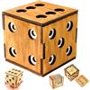 Logica Giochi - Scrigno Dado Enigmatico - Rompicapo In Legno - Scatola Segreta - Difficoltà 5/6 Incredibile - Collezione Leonardo