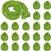 PATIKIL Tessuto per Fiori Calza, 20pz Nylon Calze Rete per Fiori Materiale Calze Seta Trazione per Fiori Fai-Da-Te Artigianato per Matrimoni Decorazione Domestica, Verde Prato