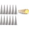 Inception Pro infinite Cono - coni - per modellare cannoli e croissant - 10 pezzi - Acciaio inox - Rullo - Stampo - Forno - Pasticcini - Paste - forma - arrotolare - pasta - Accessori per casa e cucina