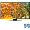Samsung Q80D TV QLED 4K 50" QE50Q80DATXZT Smart TV Wi-Fi Eclipse Silver 2024, Processore NQ4 AI GEN2, 4K AI Upscaling, Simple Chamfer Design, Dolby Atmos