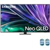 Samsung TV Neo QLED 4K 55" QE55QN85DBTXZT Smart TV Wi-Fi Carbon Silver 2024, Processore NQ4 AI GEN2, Tecnologia Quantum Matrix, Simple Chamfer Design, Dolby Atmos